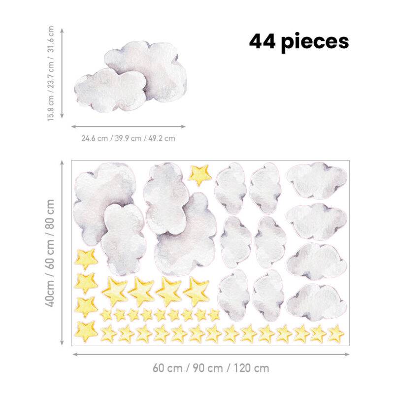 Wall Stickers for Kids Room – Reaching Clouds - Image 2