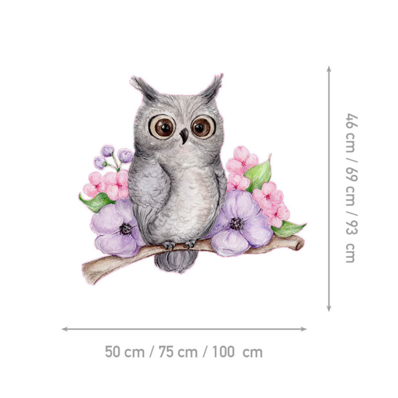 Kids Room Wall Decals – Romantic Owl - Image 2