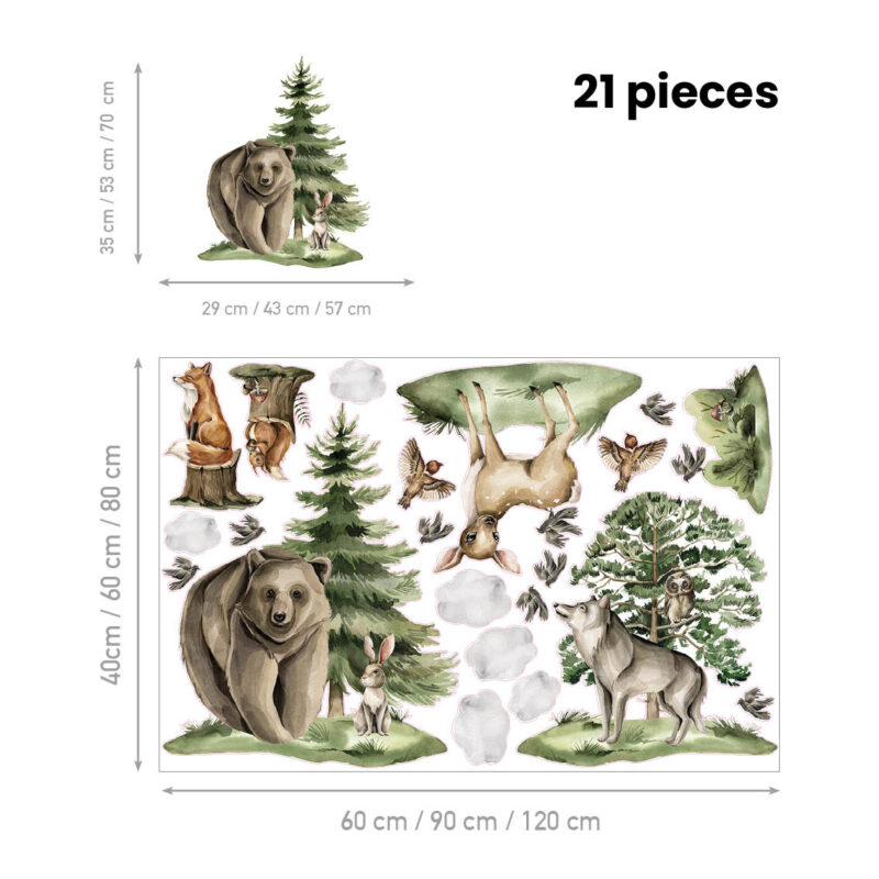 Children’s Wall Stickers – Secret Life of the Forest | HIA Workshop® - Image 2