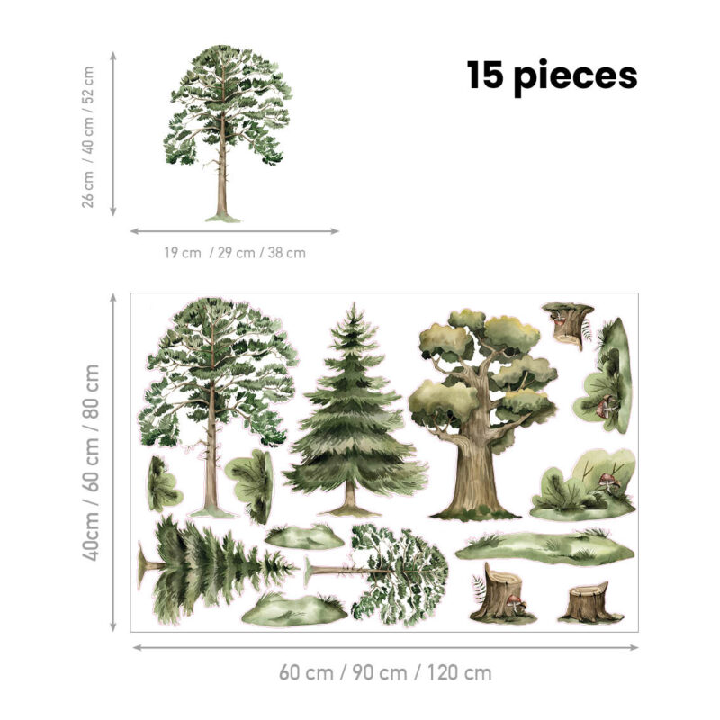 Kids Room Wall Decals – Secret Tree Life of the Forest | HIA Workshop® - Image 2