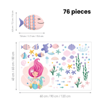 Children’s Wall Stickers – Siren In Bloom