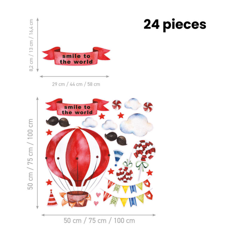 Wall Stickers for Kids Room – Smile to the World - Image 2