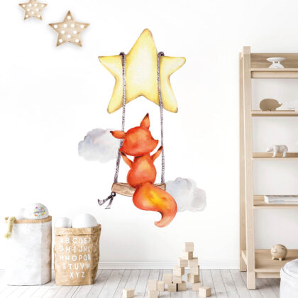 Wall Stickers for Kids Room – Swinging Star