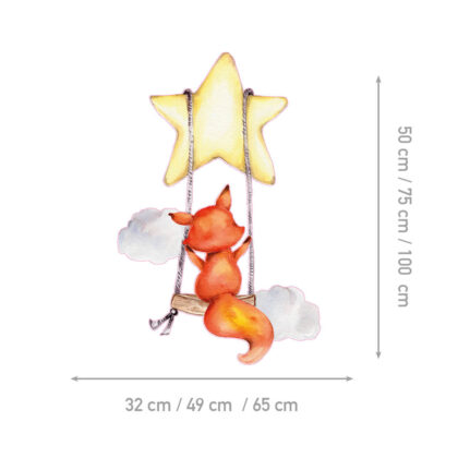 Wall Stickers for Kids Room – Swinging Star