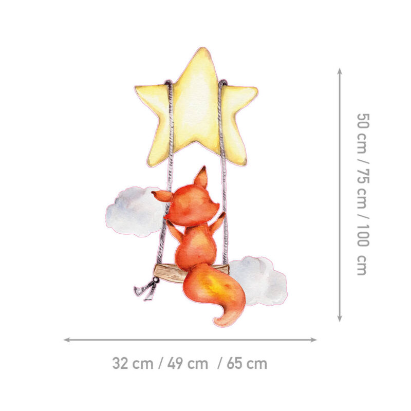 Wall Stickers for Kids Room – Swinging Star - Image 2