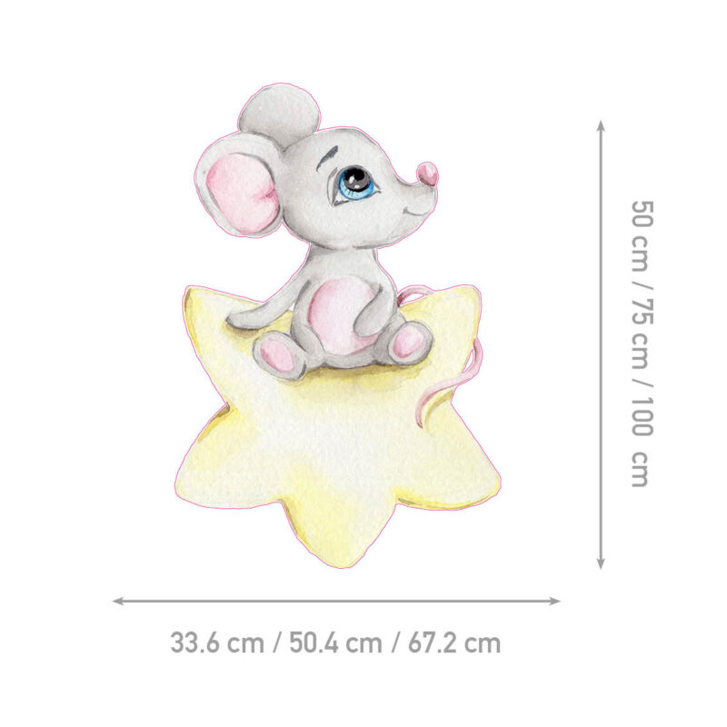 Wall Stickers for Kids Room – Thoughtful Mouse - Image 2