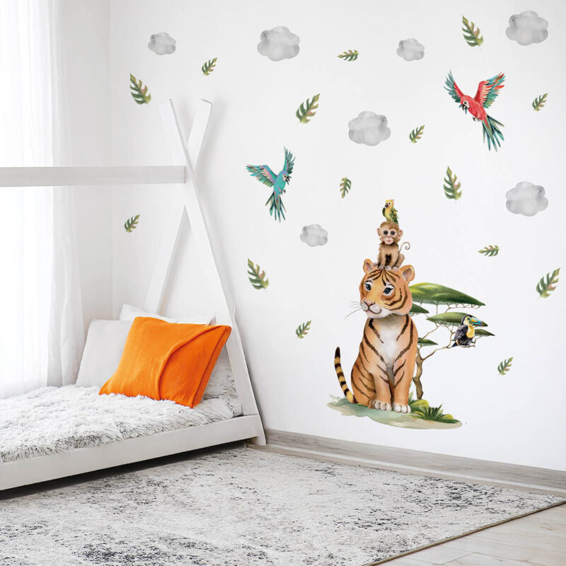 Kids Wall Stickers – Tiger’s Safari Adventure | HIA Workshop®