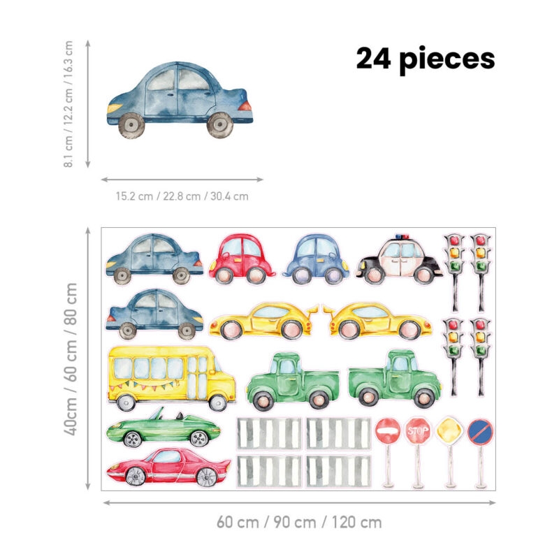 Kids Room Wall Decals – Traffic Jam - Image 2