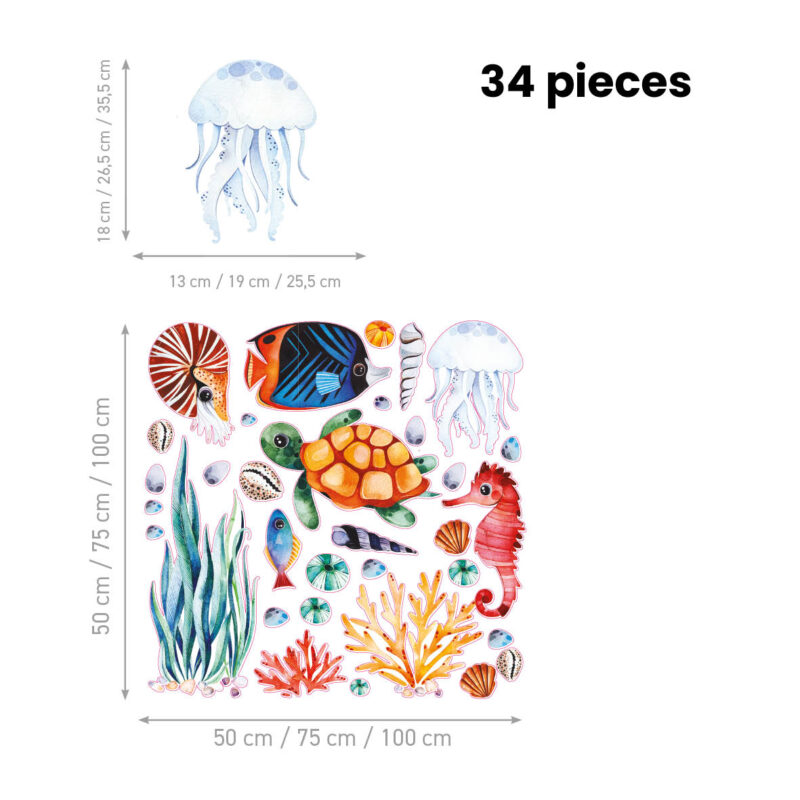 Kids Room Wall Decals – Under the Sea - Image 2