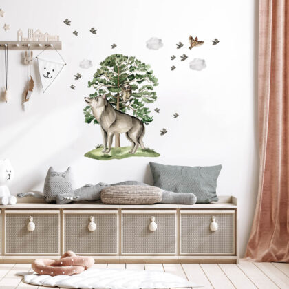 Wall Stickers for Kids Room – Wolf’s Secret Life | HIA Workshop®