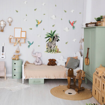 Zebra's Safari Adventure Wall Stickers for Kids UAE