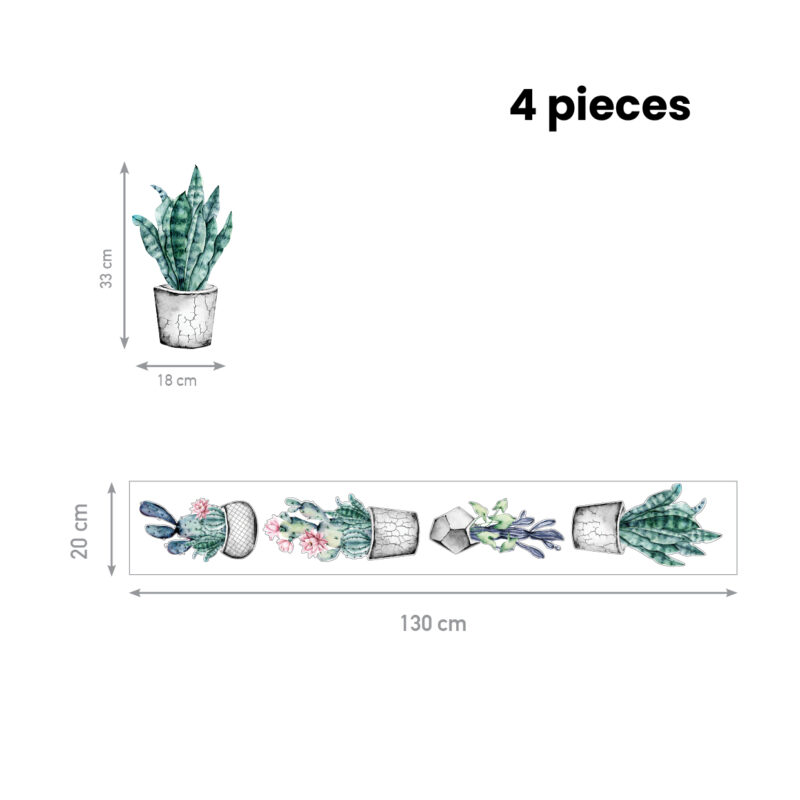 Nature Wall Decal – Large Cactus - Image 2