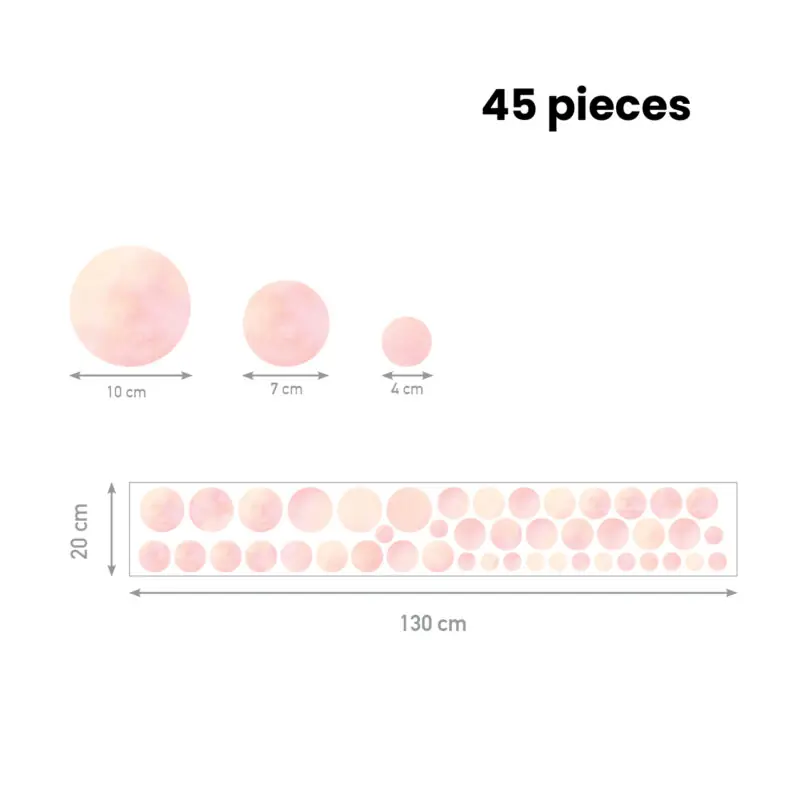 Wall Decals Home Decor – Pink Watercolor - Image 2