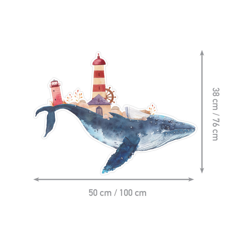 Wall Stickers UAE – Deep Sea Whale - Image 2