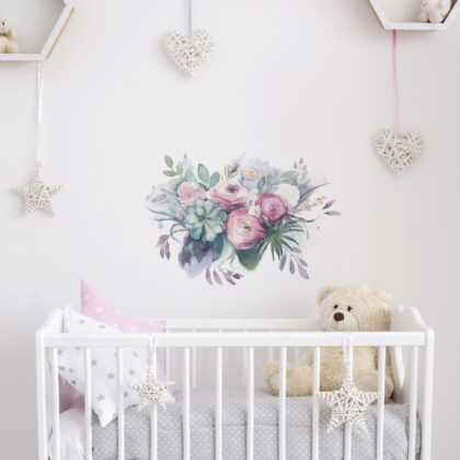 Wall Stickers for Kids Room – Gentle Bouquet