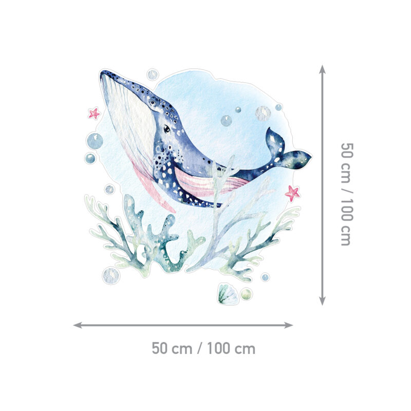 Wall Stickers UAE – Happy Whale - Image 2