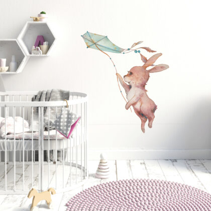 Kids Room Wall Decals – Rabbit Kite