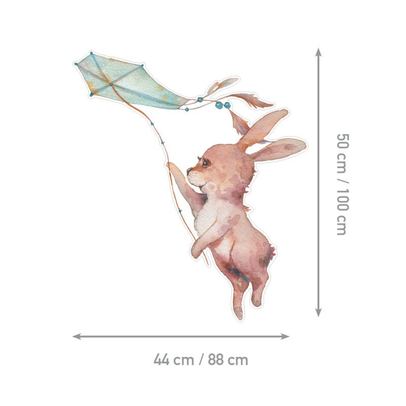 Kids Room Wall Decals – Rabbit Kite - Image 2
