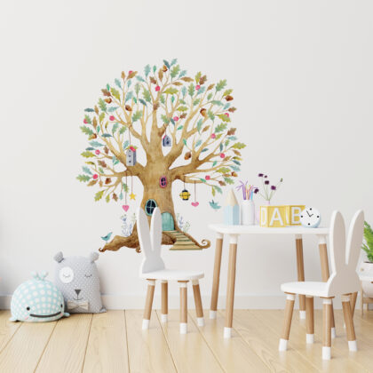 Wall Stickers for Kids Room – Village Tree