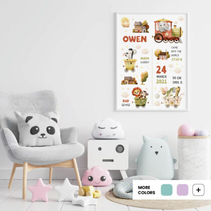 Personalised Carnival Train Poster Autumn UAE – Autumn Carnival Train | HIA Workshop®