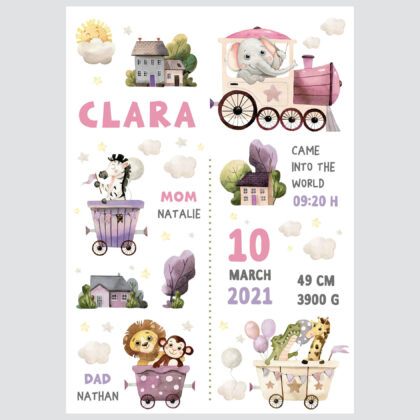 Personalised Carnival Train Poster Spring UAE – Spring Carnival Train | HIA Workshop®