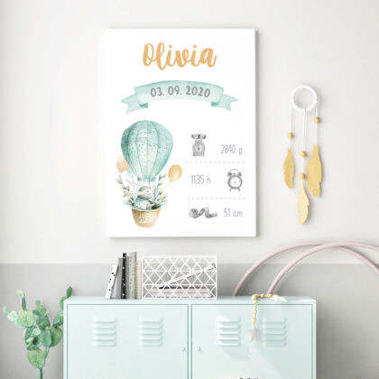 Personalised Hot Air Balloon Poster UAE – Hot Air Balloon Adventure | HIA Workshop®