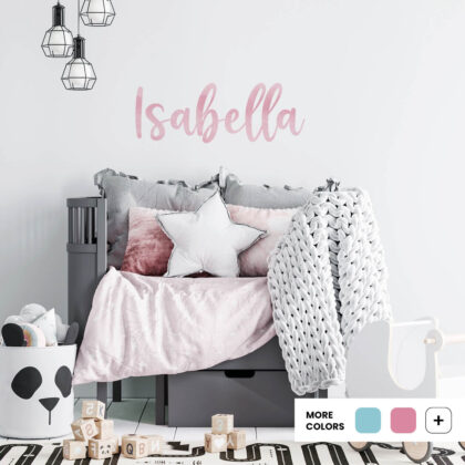 Isabella Watercolor Alphabet - Small - First Letter Hight 15 cm