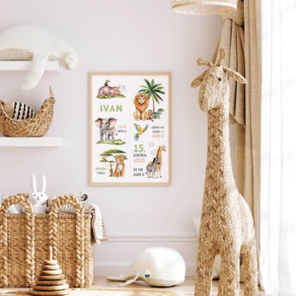 Personalised Safari Poster Adventure UAE – Safari Adventure | HIA Workshop®