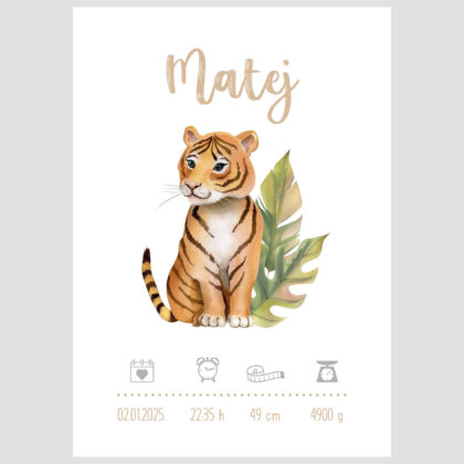 Custom Animal Kids Poster Tiger UAE – Tiger Safari Adventure | HIA Workshop®
