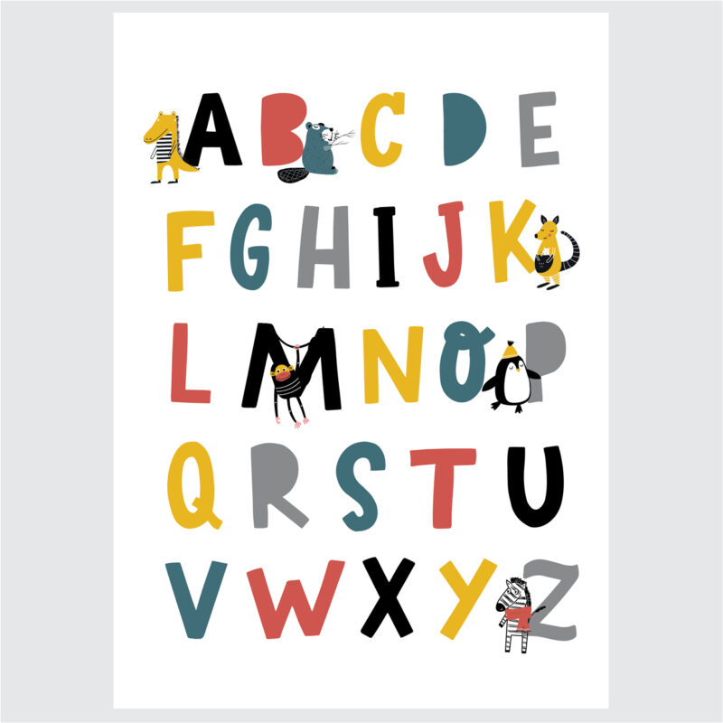 Poster for children's room | Happy Letters - Image 2