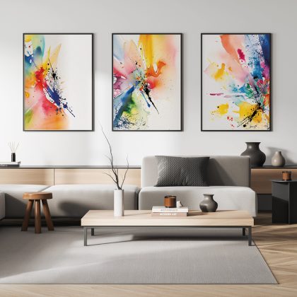 Abstract Poster Set UAE – Color Burst