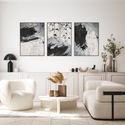 Abstract Poster Set UAE – Dark Whispers