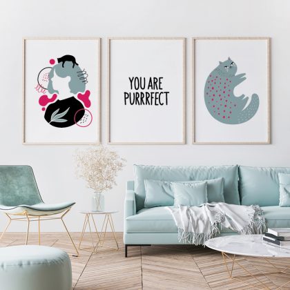 Floral Poster Set UAE – Purrrfection