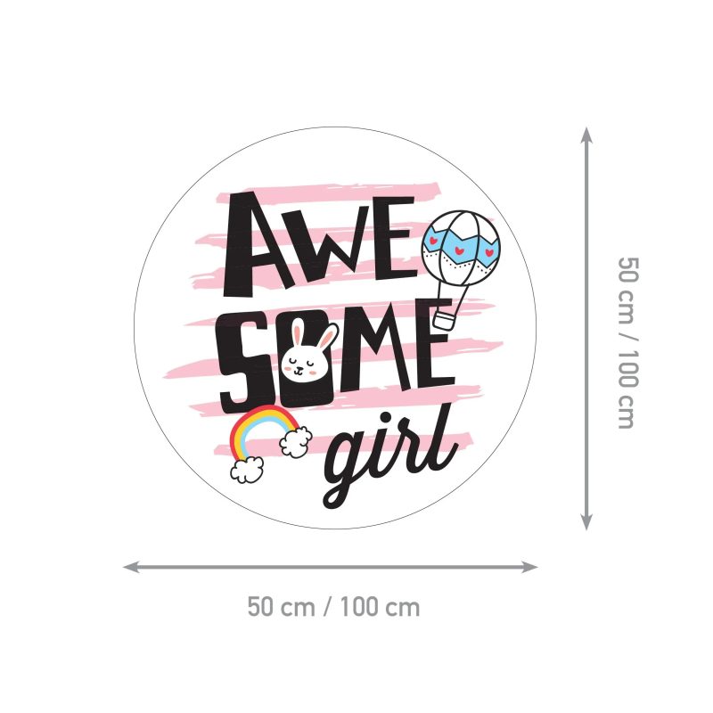 Children’s Wall Stickers – Awesome Girl - Image 2