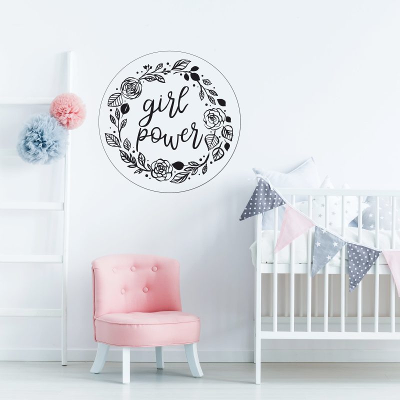 Wall Stickers for Kids Room – Girl Power Garland