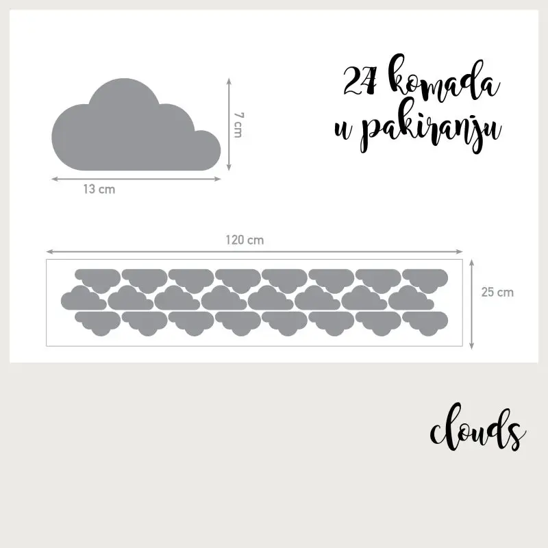 Wall Decals Home Decor – Clouds - Image 2