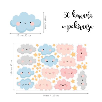 Wall Stickers UAE – Clouds Family