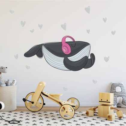 Children’s Wall Stickers – Music Whale