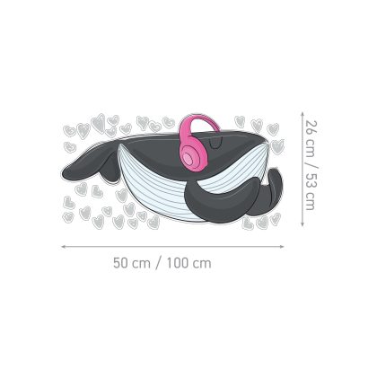 Children’s Wall Stickers – Music Whale