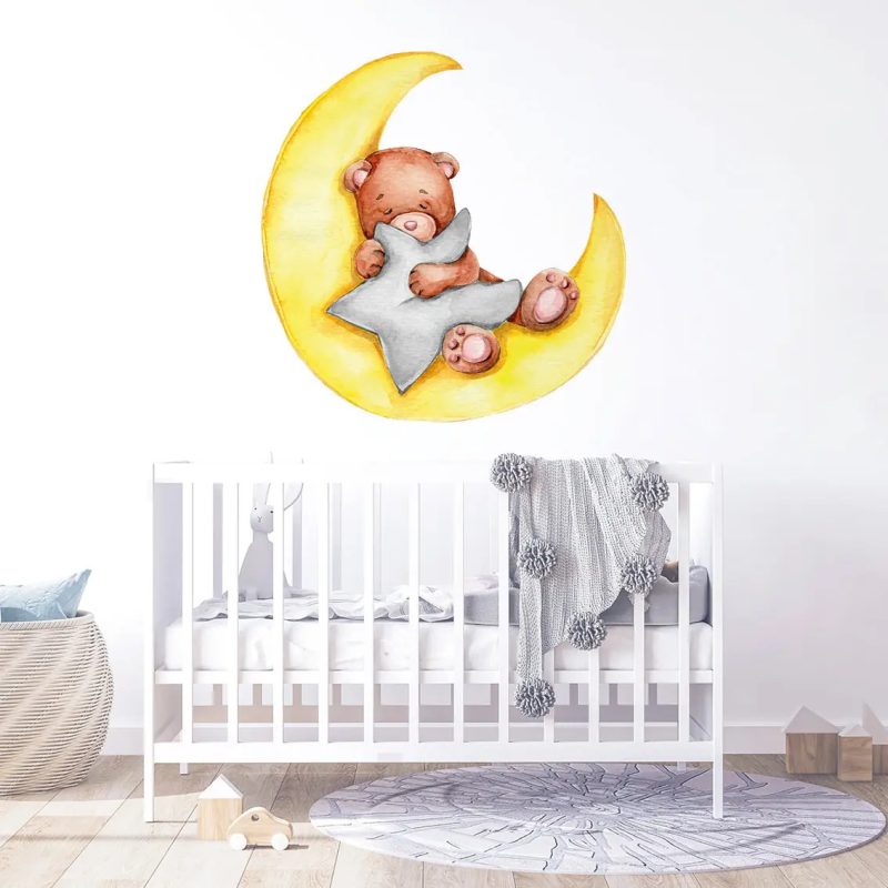 Kids Wall Stickers – Napping on the Moon