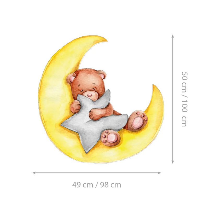 Kids Wall Stickers – Napping on the Moon - Image 2