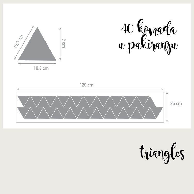 Wall Stickers UAE – Triangles - Image 2