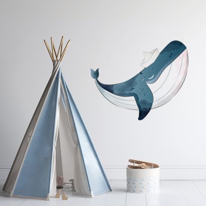 Children’s Wall Stickers – Whale Sailor