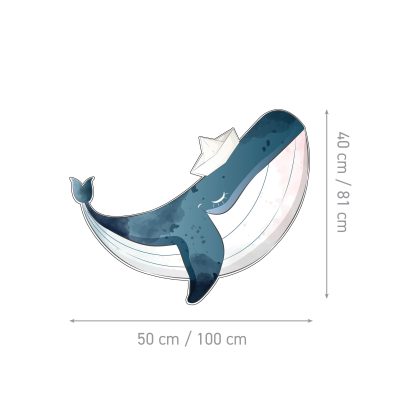 Children’s Wall Stickers – Whale Sailor