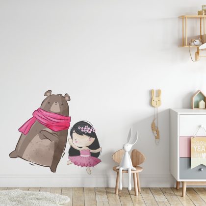 Wall Stickers for Kids Room – Dancer and the Bear