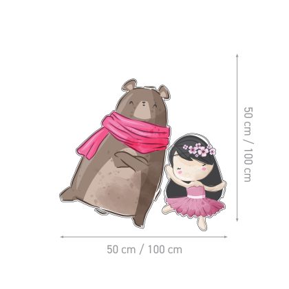 Wall Stickers for Kids Room – Dancer and the Bear