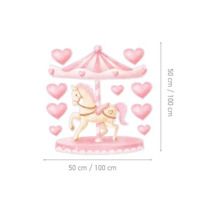 Children’s Wall Stickers – Romantic Carousel