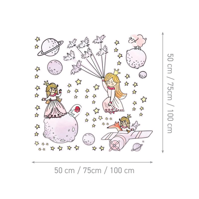 Kids Wall Stickers – Happy Little Princess - Image 2