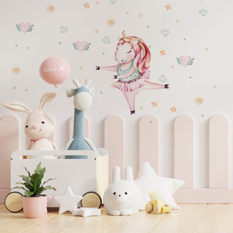 Kids Wall Stickers – Dancing Unicorn