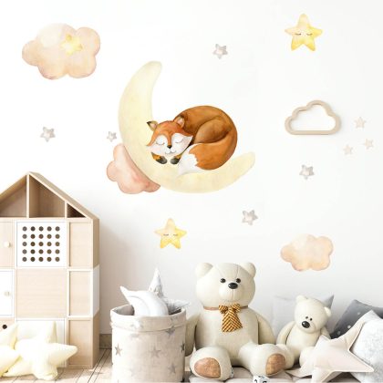 Kids Room Wall Decals – Dreaming Fox | HIA Workshop®